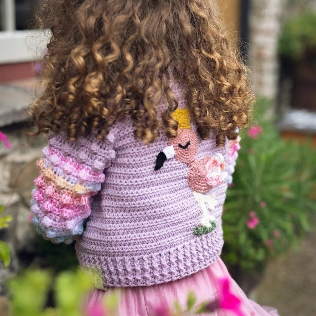 Florrie the Flamingo Cardigan